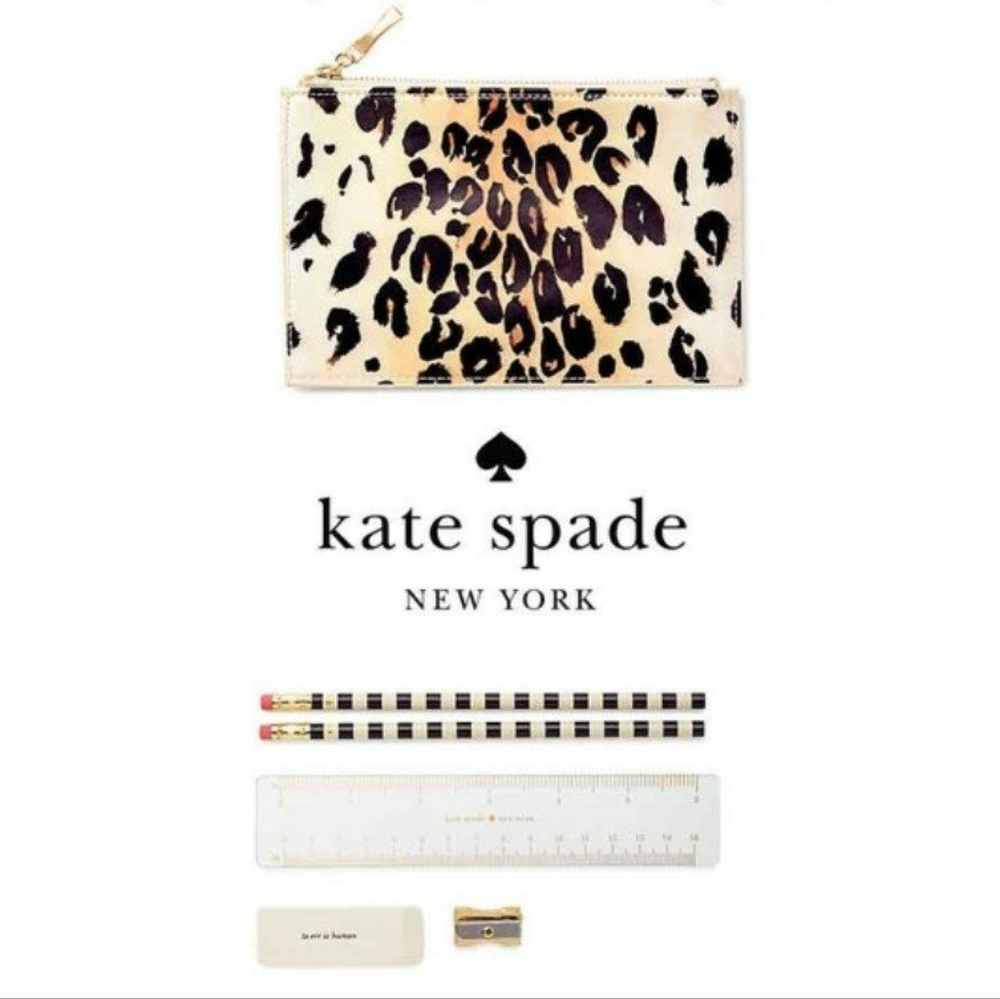 KATE SPADE Leopard Pencil Pouch - Picture 7 of 7